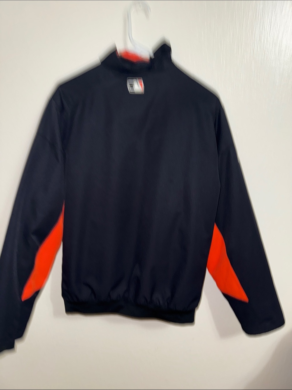 Majestic Black and Orange 'San Francisco' Zip Puffer Jacket - Picture 4 of 4